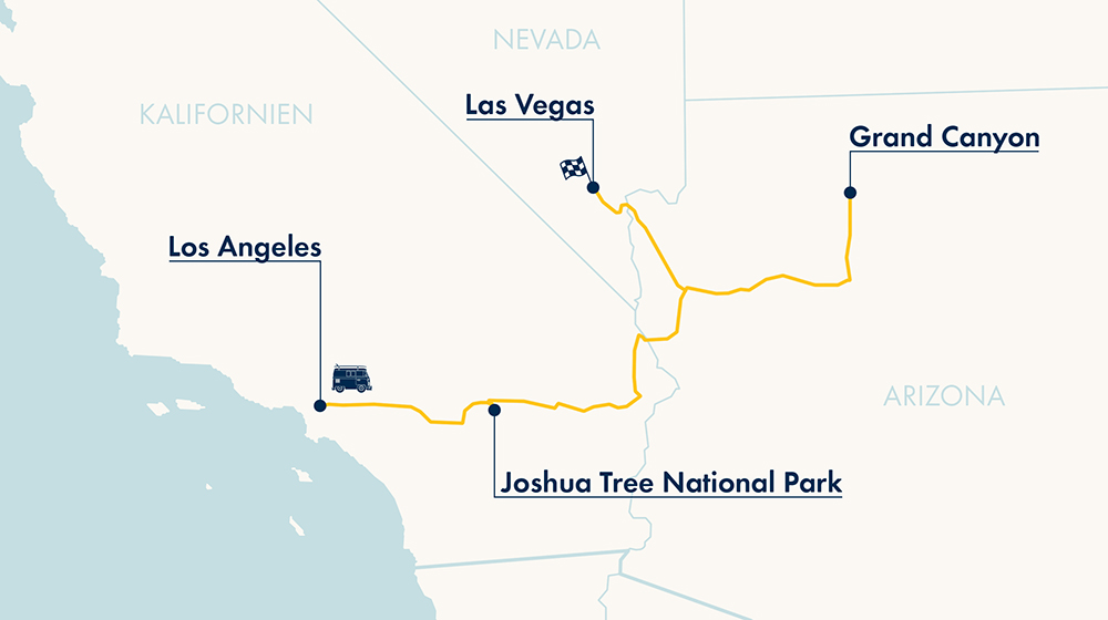 AIFS-Adventue-Trips-USA-Los-Angeles-Map-Karte