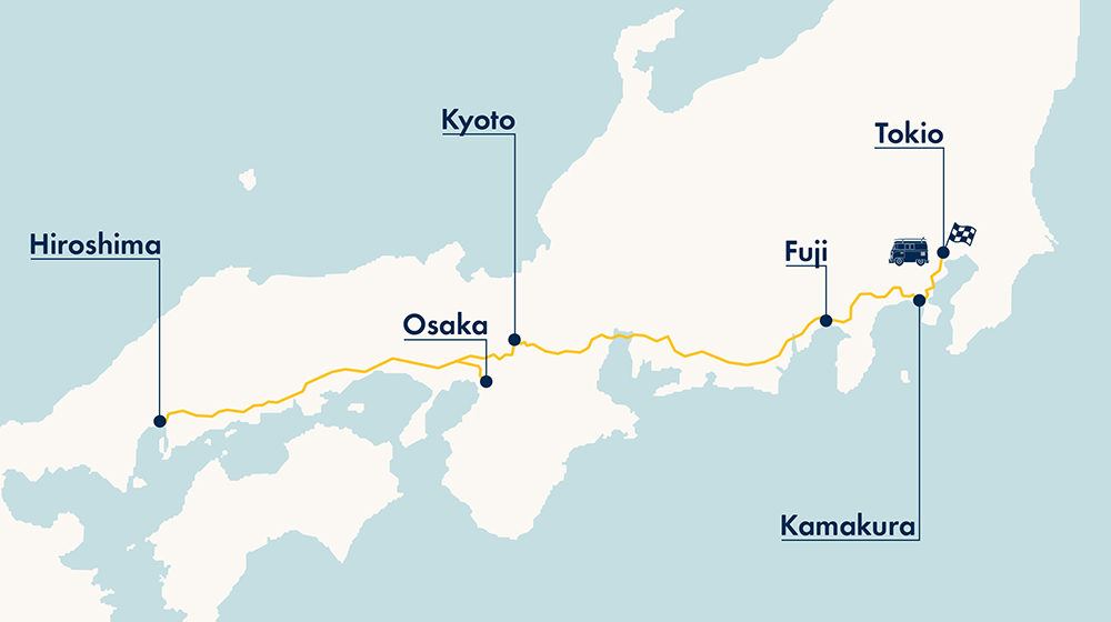 AIFS-Adventure-Trip-Japan-Japan-Allrounder-Map-Karte
