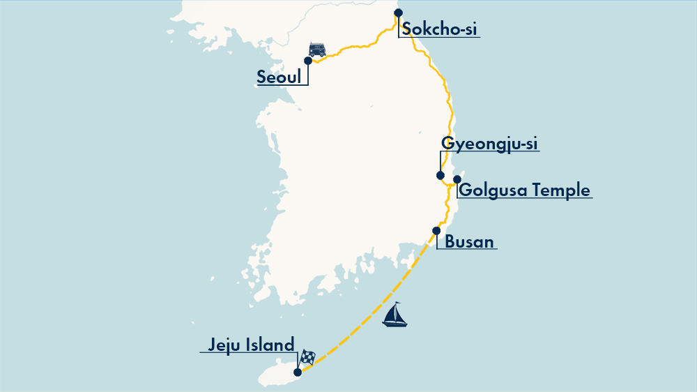 AIFS-Adventure-Trips-Südkorea-Sued-Korea-Seoul-Jeju-Map-Karte
