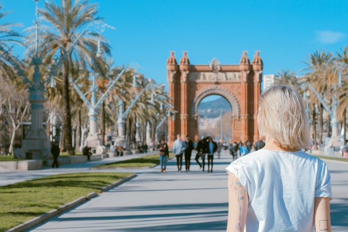 AIFS Teilnehmerin in ihrem Auslandssemester in Barcelona, Spanien