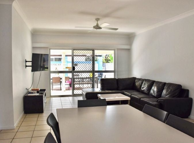 Der Wohnbereich in der Unterkunft bei Freiwilligenarbeit in Australien mit AIFS