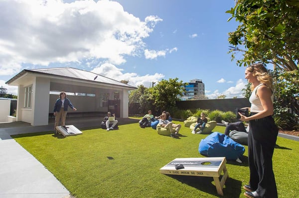 Die Unterkunft Park Towers bei der AIFS Sprachreise nach Neuseeland: Außenbereich