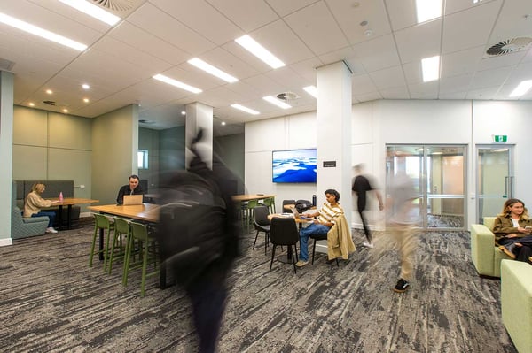 Die Unterkunft Park Towers bei der AIFS Sprachreise nach Neuseeland: Menschen im Aufenthaltsraum