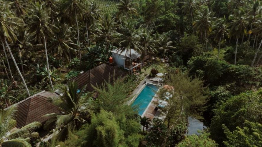 Die Unterkunft beim Surfcamp in Red Island, Bali mit AIFS