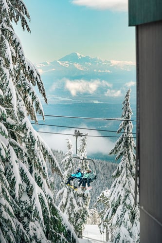Zwei Personen im Lift beim Work and Travel Programm in Kanada mit AIFS