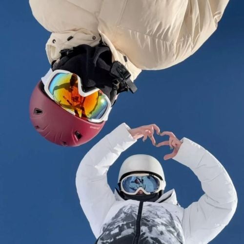 Zwei Teilnehmende beim AIFS Winter Work in Japan Programm