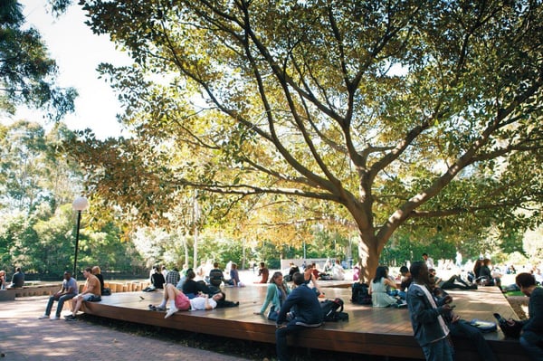 Außenanlage der University of Wollongong