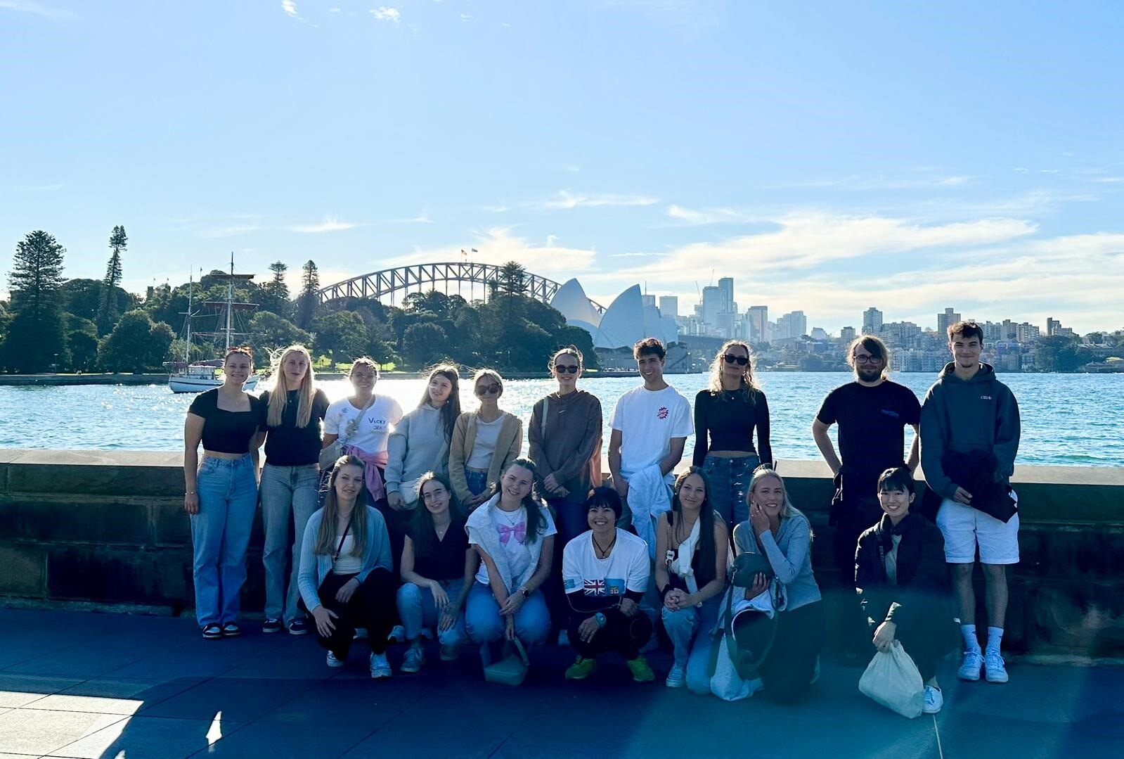 Gruppe bei den Orientation Days in Sydney mit AIFS