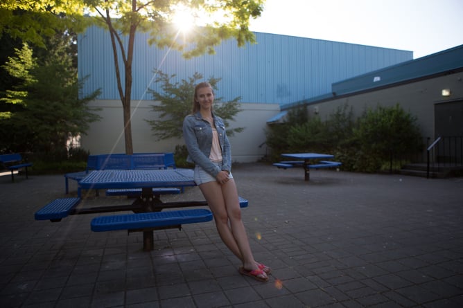 Person beim Schüleraustausch in Kanada